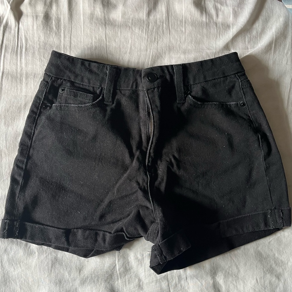 Size 7 NOBO black denim shorts